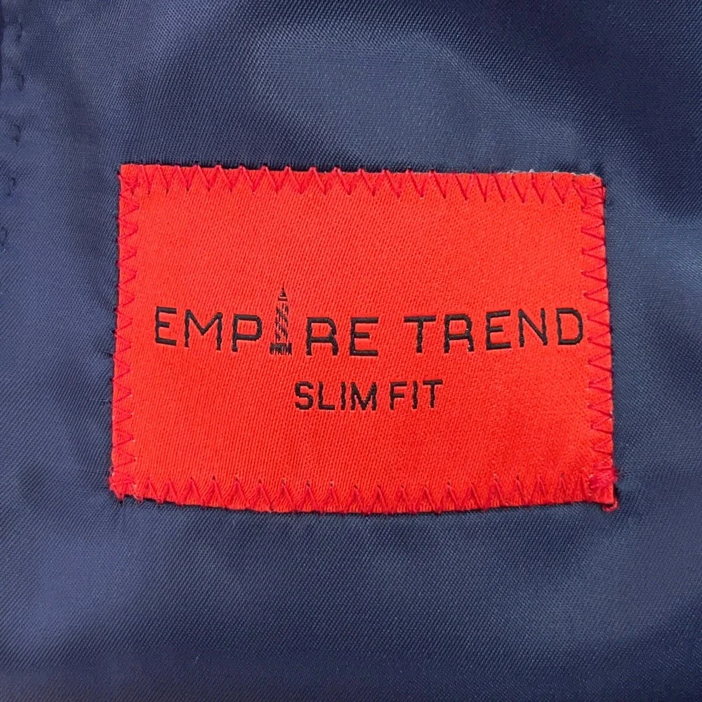 Empire Trend Mens 38S Blue Infinite Stretch Slim Fit Blazer Sport Coat NWT